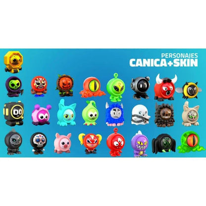 Quadro das personagens Freak Marbles com berlinde e capa