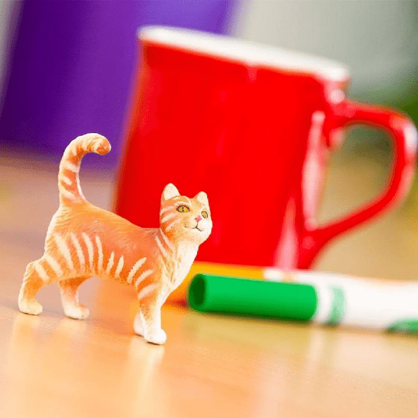 Apresentamos Figura de borracha - Gato Tigrado com o SKU 433552923 recomendado para + 3 anos