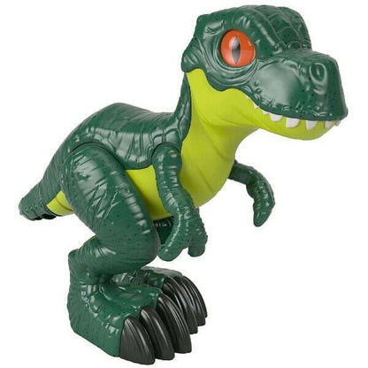 Dinossauro Imaginext T-Rex XL verde com boca aberta