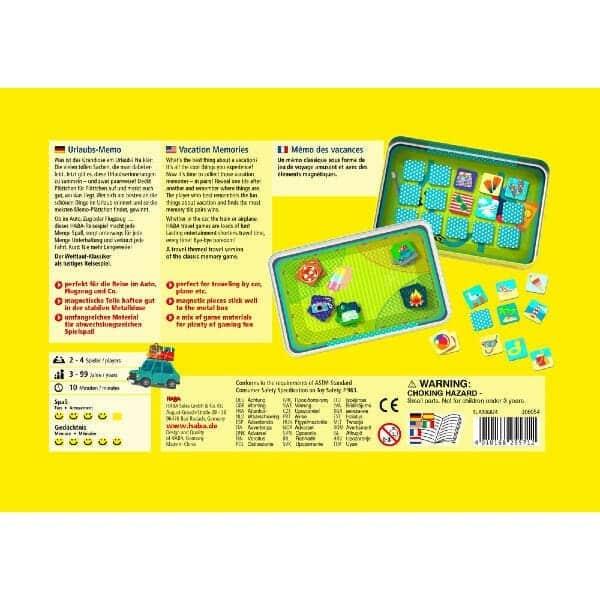 Apresentamos Jogo Magnético Memo de Férias com o SKU 810605421 recomendado para + 3 anos