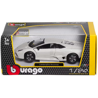 Lamborghini Reventón branco na caixa Bburago escala 1/24