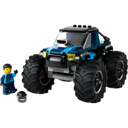 Lego City Monster Truck Azul com minifigura do piloto