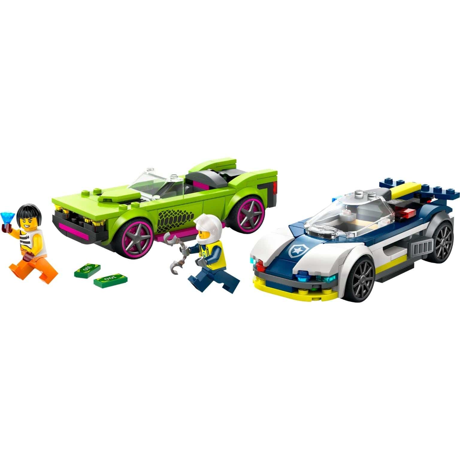 Apresentamos Lego City Perseguição de Carro da Polícia a Muscle Car com o SKU 666041525 recomendado para + 6 anos