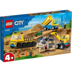 Apresentamos Lego City - Camiões de Construção e Grua com Bola Destruidora com o SKU 666039123 recomendado para + 4 anos