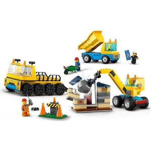 Lego City - Camiões de Construção e Grua com Bola Destruidora - Brincatoys
