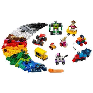 Lego Classic: Peças e Rodas - Brincatoys