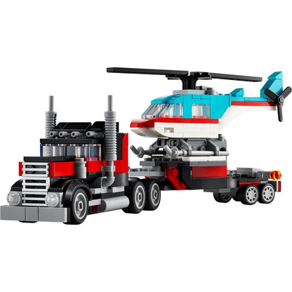 LEGO Creator Camião de Plataforma com Helicóptero
