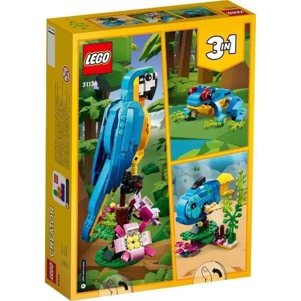 Apresentamos Lego Creator - Papagaio Exótico com o SKU 663113623 recomendado para + 7 anos