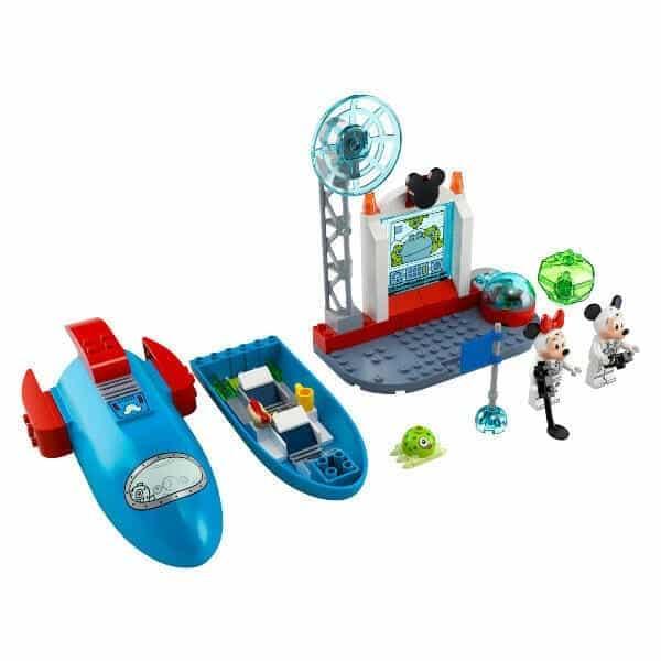 Apresentamos Lego Disney Foguetão Espacial do Mickey Mouse e da Minnie Mouse com o SKU 661077421 recomendado para + 4 anos