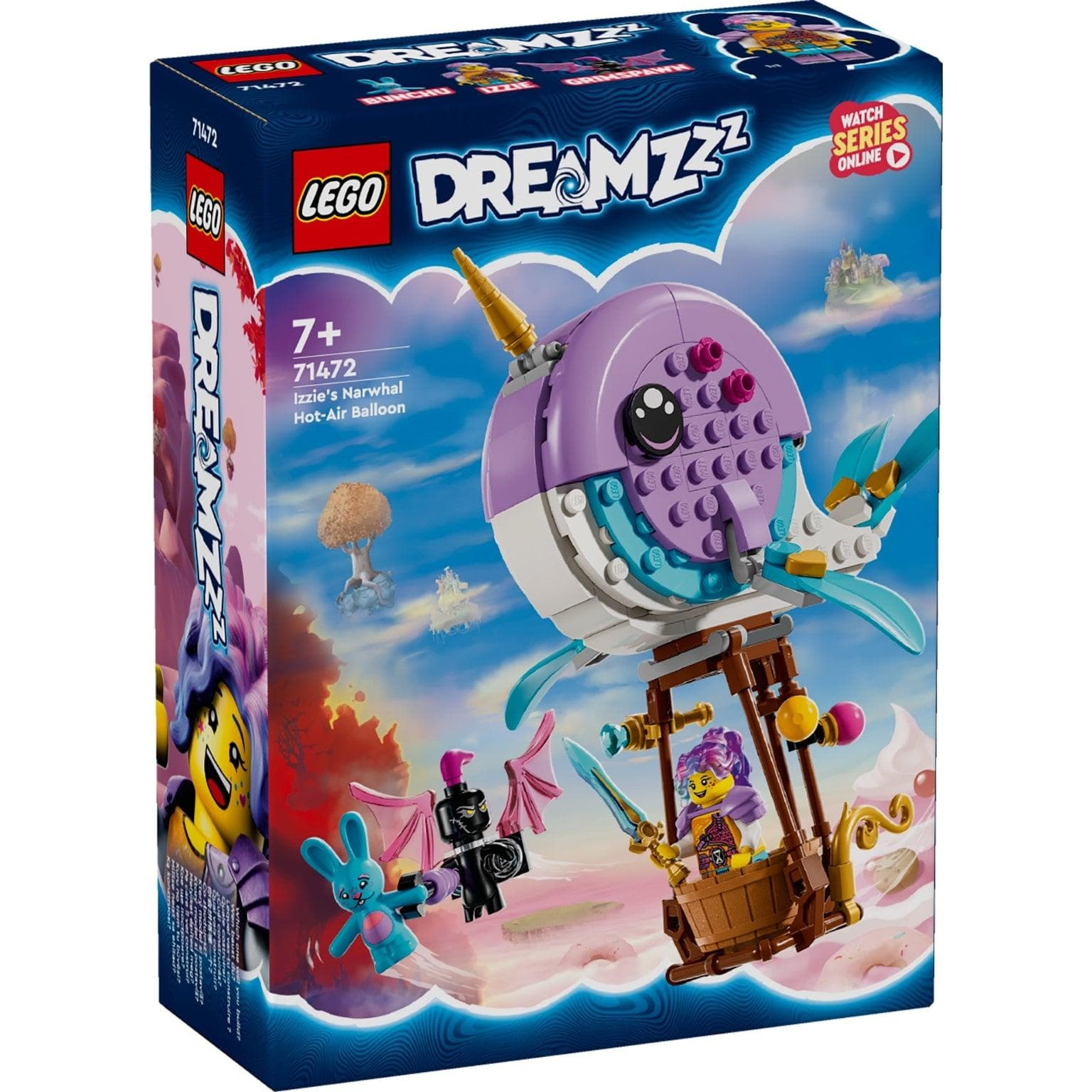 Apresentamos Lego Dreamzzz Balão de Ar Quente Narval da Izzie com o SKU 667147224 recomendado para + 7 anos