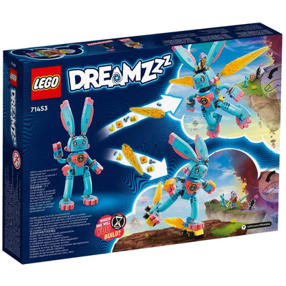 Parte de trás da caixa LEGO DREAMZzz Izzie e o Coelhinho Bunchu