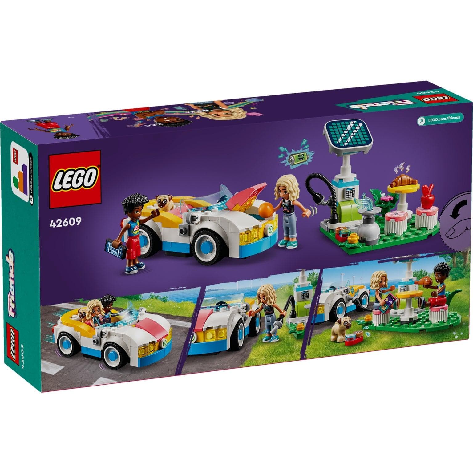 Apresentamos Lego Friends Carro Elétrico e Carregador com o SKU 664260924 recomendado para + 6 anos