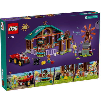 Parte de trás da caixa LEGO Friends Santuário de Animais da Quinta