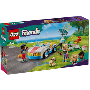 Lego Friends Carro Elétrico e Carregador - Brincatoys