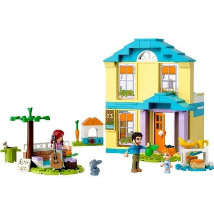 LEGO Friends Casa da Paisley: casa amarela montada com jardim e minifiguras