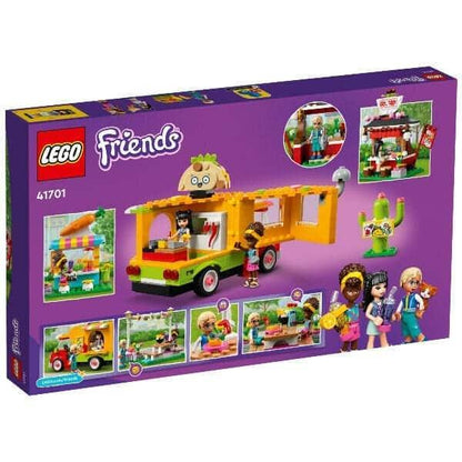 Parte de trás da caixa LEGO Friends Mercado de Comida de Rua