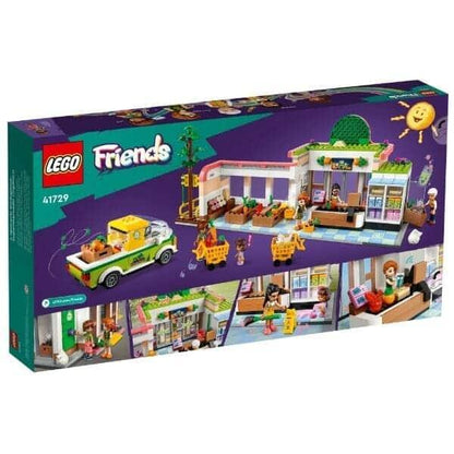 LEGO Friends Mercearia Biológica: verso da caixa com o interior da loja
