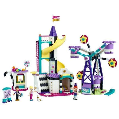 LEGO Friends Roda-Gigante e Escorrega montado com minifiguras