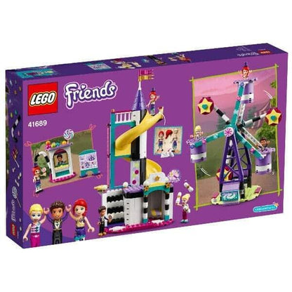 Parte de trás da caixa LEGO Friends Roda-Gigante e Escorrega