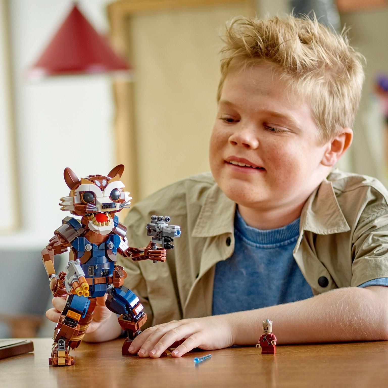 Apresentamos Lego Marvel Rocket e Groot Bebé com o SKU 667628224 recomendado para + 10 anos