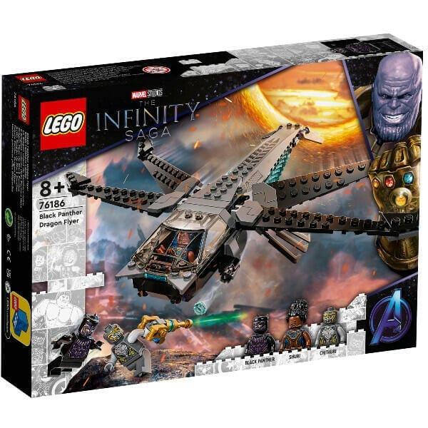 Lego Marvel Avião Dragão de Black Panther - Brincatoys