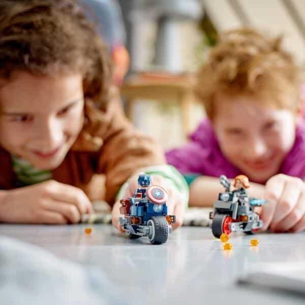 Apresentamos Lego Marvel - Motos de Viúva Negra e Capitão América com o SKU 667626023 recomendado para + 6 anos