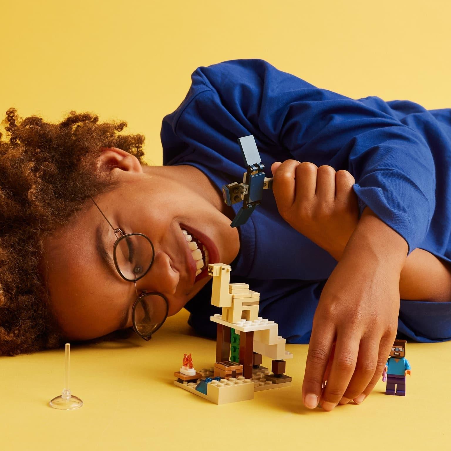 Apresentamos Lego Minecraft - Expedição no Deserto de Steve com o SKU 662125124 recomendado para + 6 anos