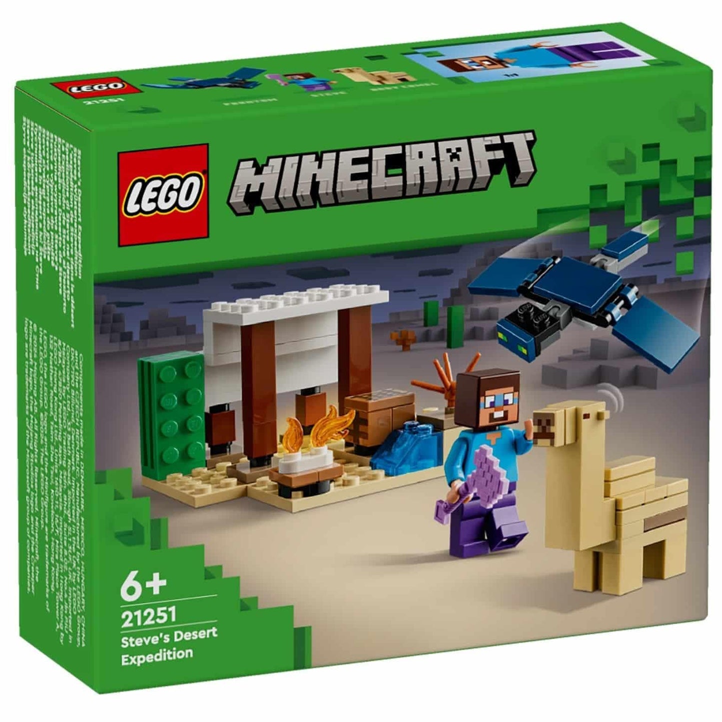Apresentamos Lego Minecraft - Expedição no Deserto de Steve com o SKU 662125124 recomendado para + 6 anos