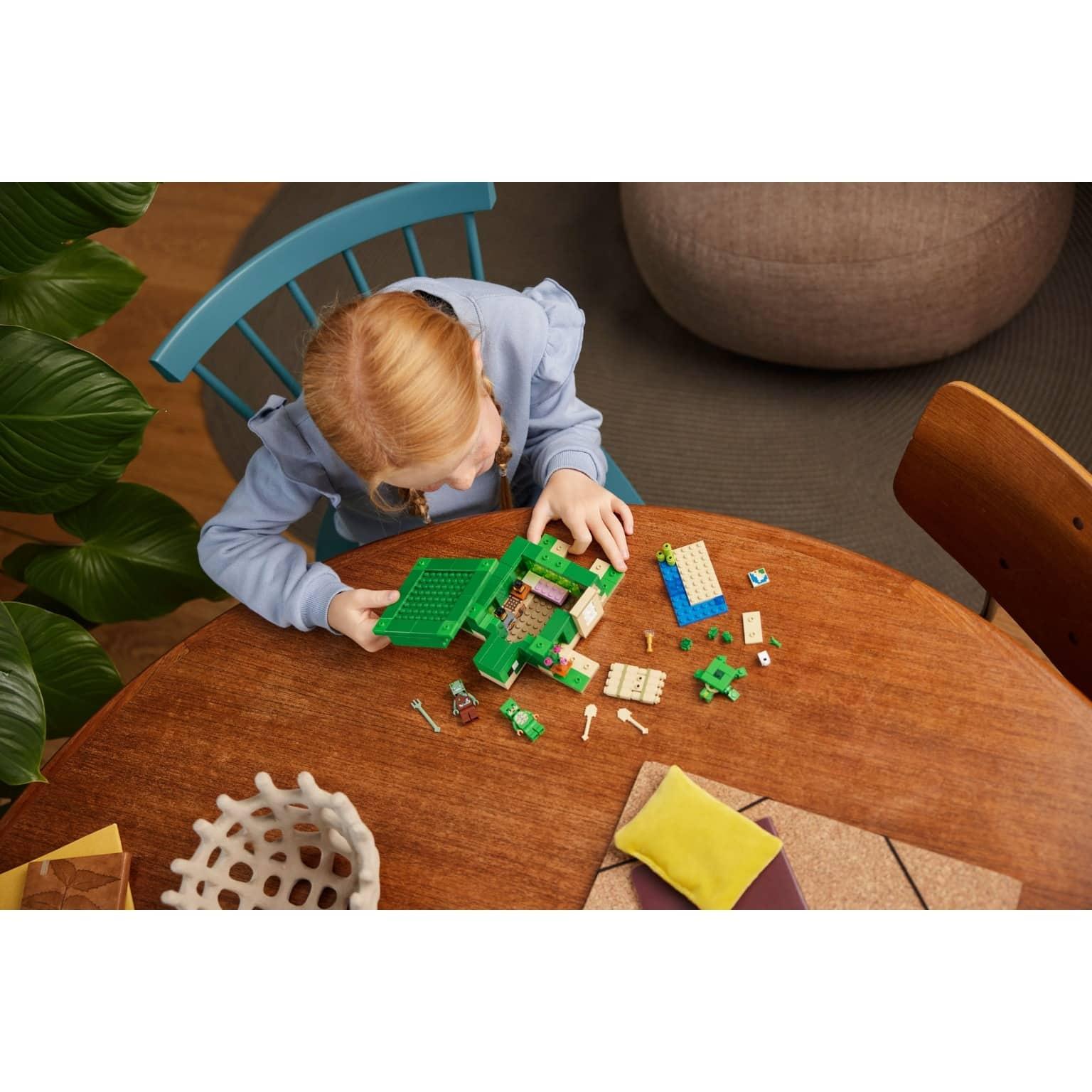 Apresentamos Lego Minecraft - A Casa de Praia Tartaruga com o SKU 662125424 recomendado para + 8 anos