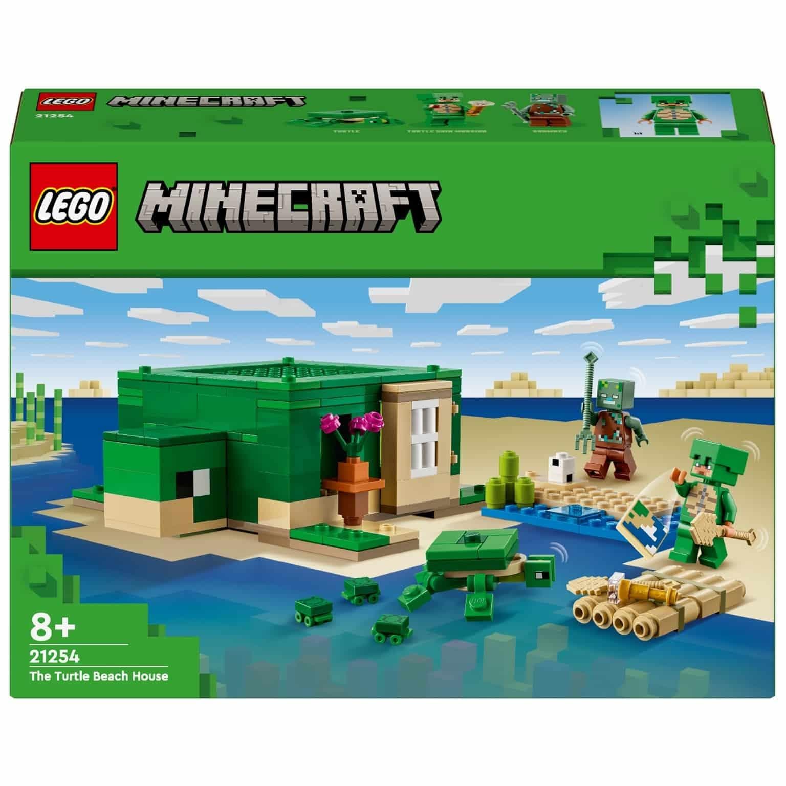 Apresentamos Lego Minecraft - A Casa de Praia Tartaruga com o SKU 662125424 recomendado para + 8 anos