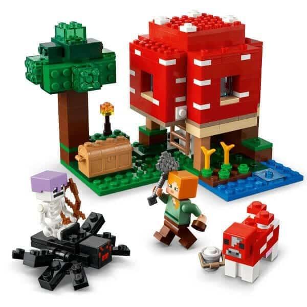 Lego Minecraft A Casa Cogumelo - Brincatoys