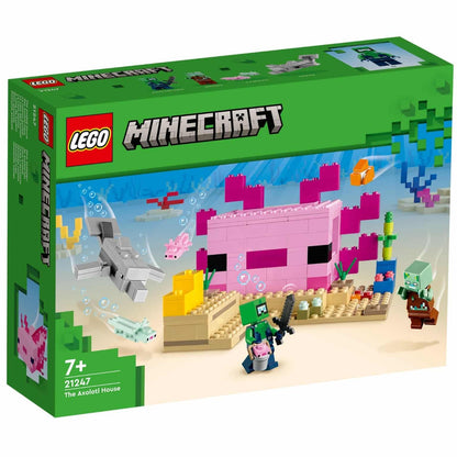 Lego Minecraft - A Casa de Axolotl - Brincatoys