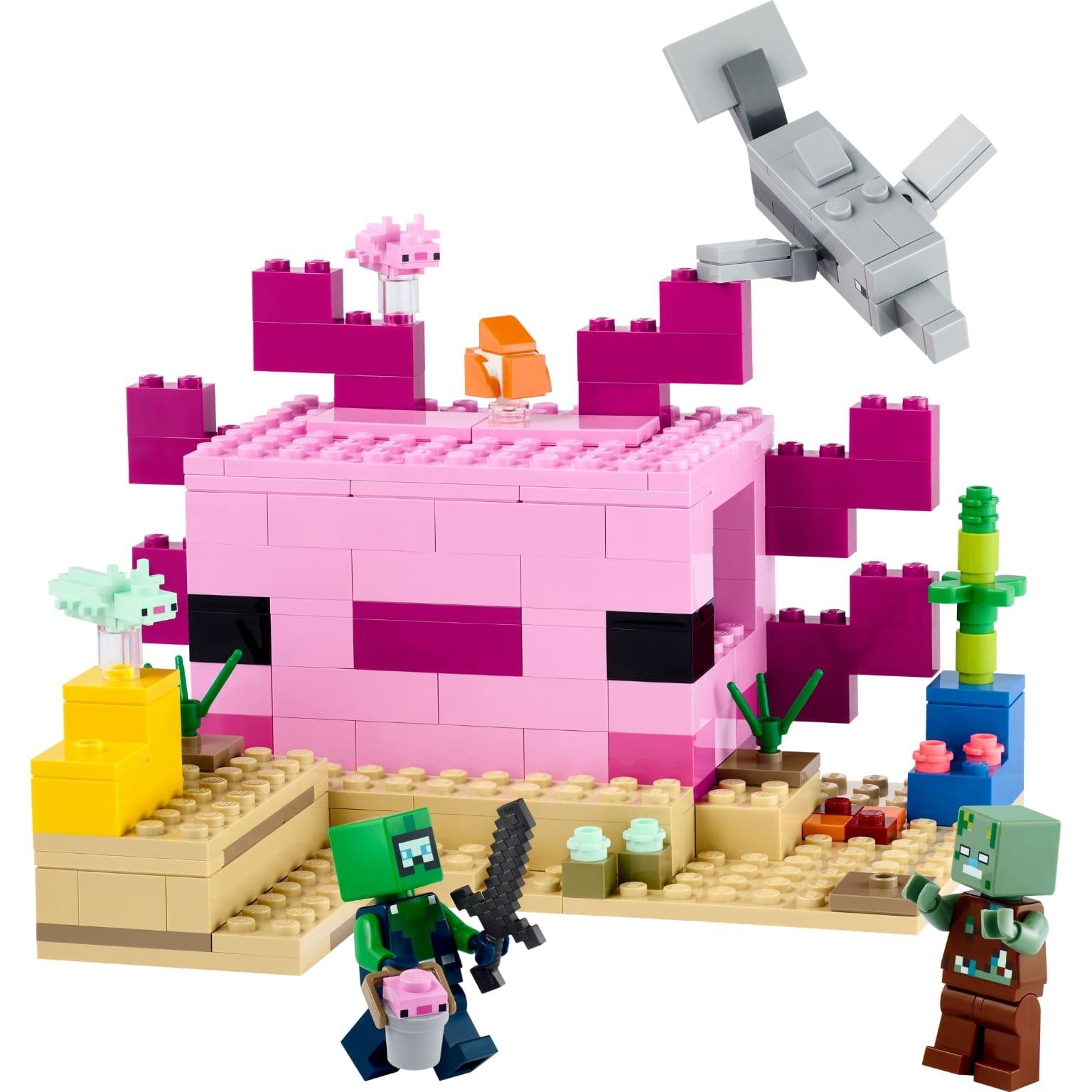 Lego Minecraft - A Casa de Axolotl - Brincatoys