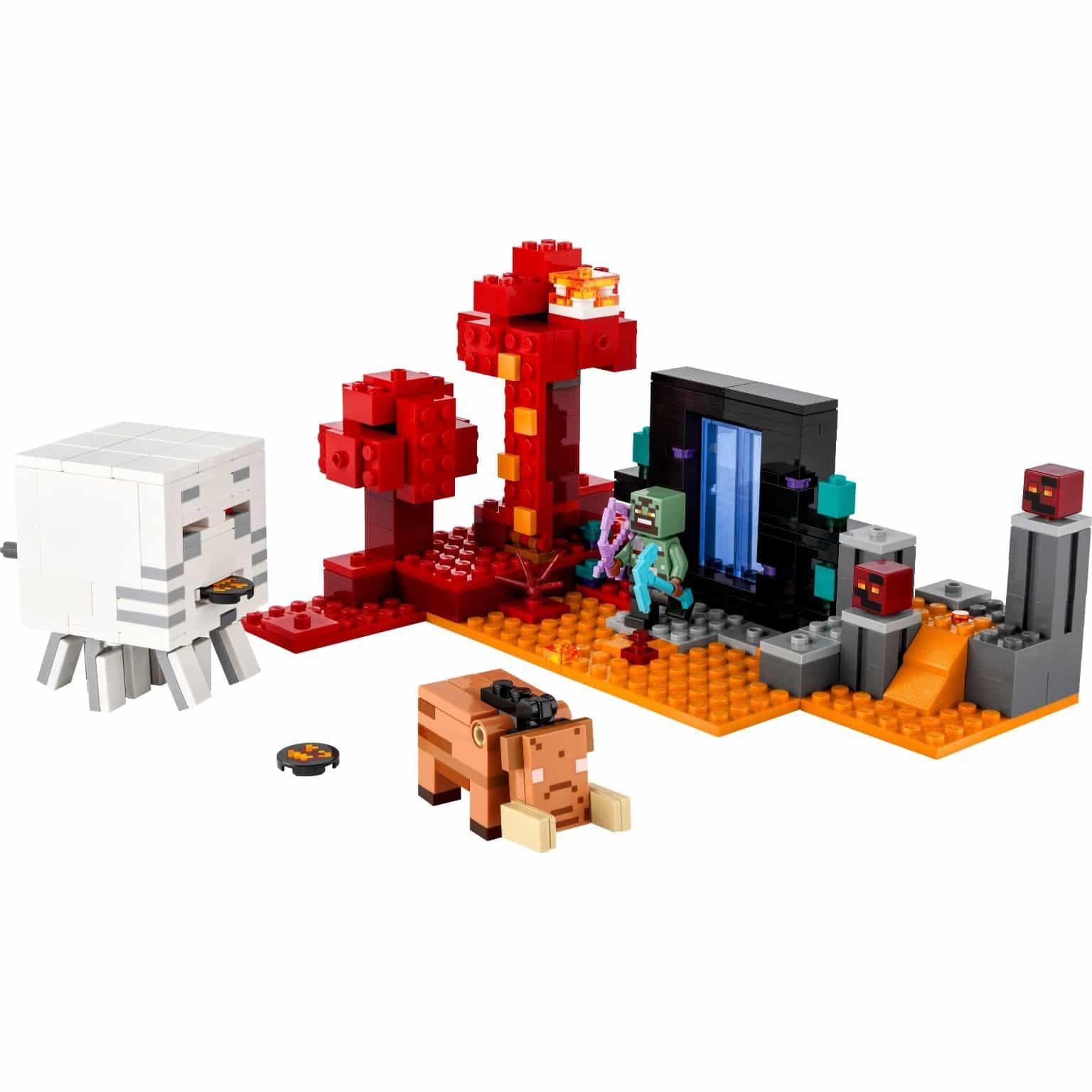 Lego Minecraft - A Emboscada do Portal do Nether - Brincatoys