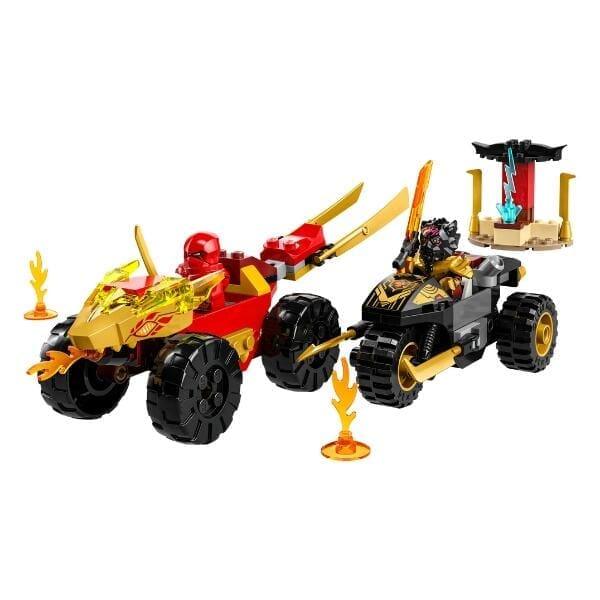 Lego Ninjago - Batalha de Carro e de Mota de Kai e Ras - Brincatoys