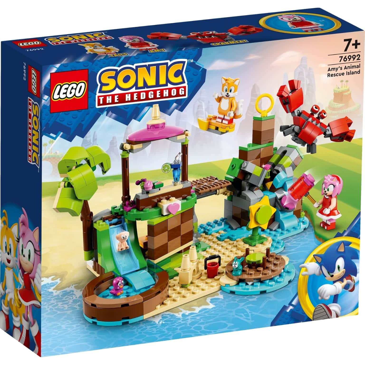 Lego Sonic the Hedgehog - Ilha de Resgate Animal de Amy - Brincatoys