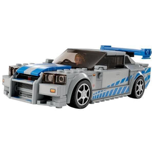 Lego Speed Champions Velocidade Furiosa Nissan Skyline GT-R (R34) - Brincatoys