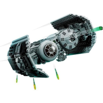 Bombardeiro TIE LEGO Star Wars cinzento a largar bombas
