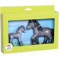 Apresentamos Figura de borracha - Cavalo Cassandra e Potro Cleo com o SKU 810614822 recomendado para + 3 anos