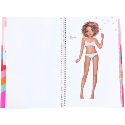 Página do Livro Dress Me Up com modelo por vestir