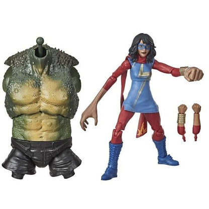 Figura Ms. Marvel com mãos extra e peça de corpo da figura Abominação