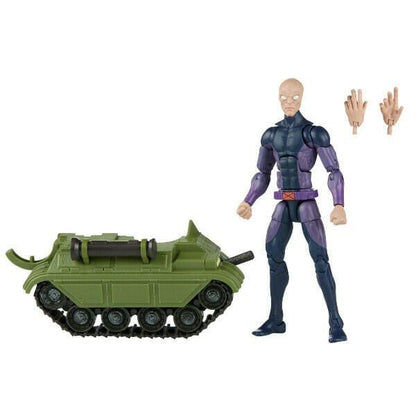 Figura Darwin de fato roxo com mãos extra e tanque verde