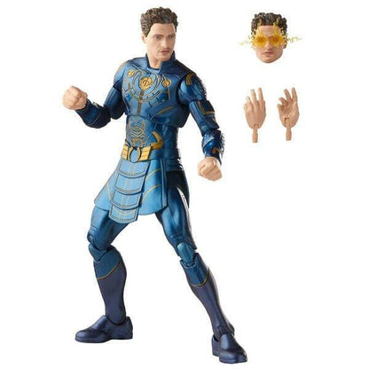 Figura Ikaris de fato azul com cabeça e mãos extra de Marvel Legends
