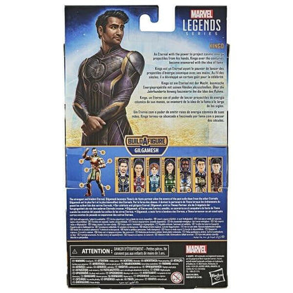 Parte de trás da embalagem Marvel Legends Eternals Kingo