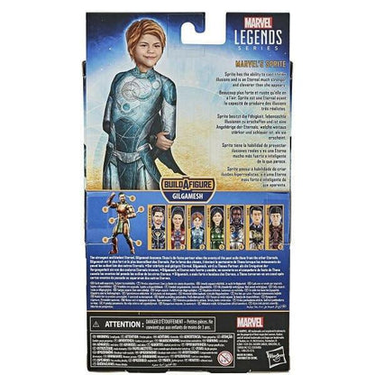 Parte de trás da embalagem Marvel Legends Eternals Sprite