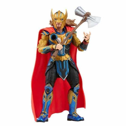 Marvel Legends Thor com capa vermelha e machado Stormbreaker