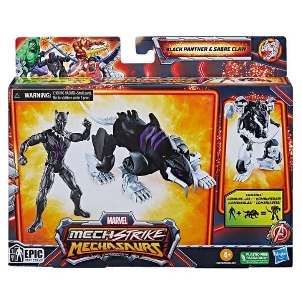 Apresentamos Mech Strike Mechasaurs - Black Panther & Sabre Claw com o SKU 90667623 recomendado para + 3 anos