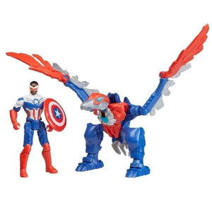 Apresentamos Mech Strike Mechasaurs - Capitão América com Redwing com o SKU 90667523 recomendado para + 3 anos