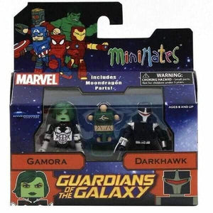 Apresentamos Minimates Guardiões da Galáxia - Gamora e Darkhawk com o SKU 868376421 recomendado para + 3 anos