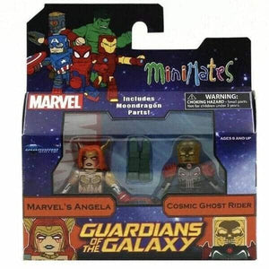 Apresentamos Minimates Guardiões da Galáxia - Marvel's Angela e Cosmic Ghost Rider com o SKU 868376521 recomendado para + 3 anos